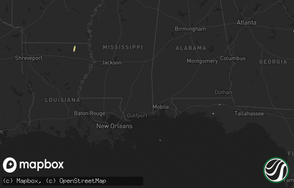 Hail map preview on 12-05-2016