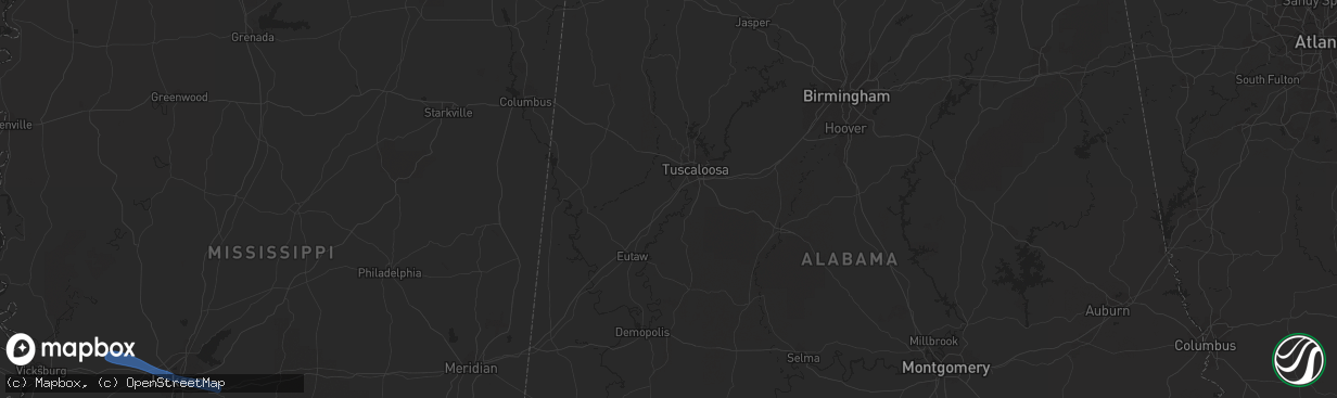 Hail map in Spring City, TN on December 6, 2021