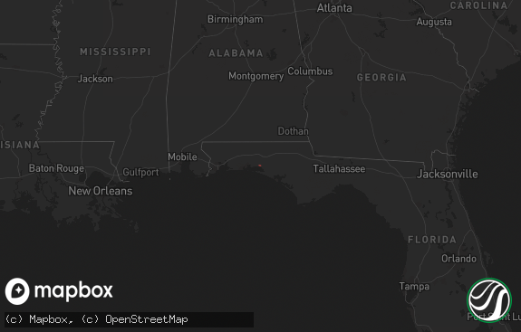 Hail map preview on 12-07-2021