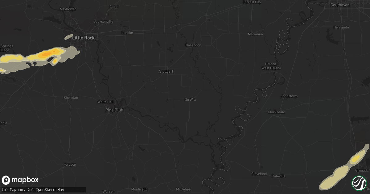 Hail map in Grenada, MS on December 8, 2012
