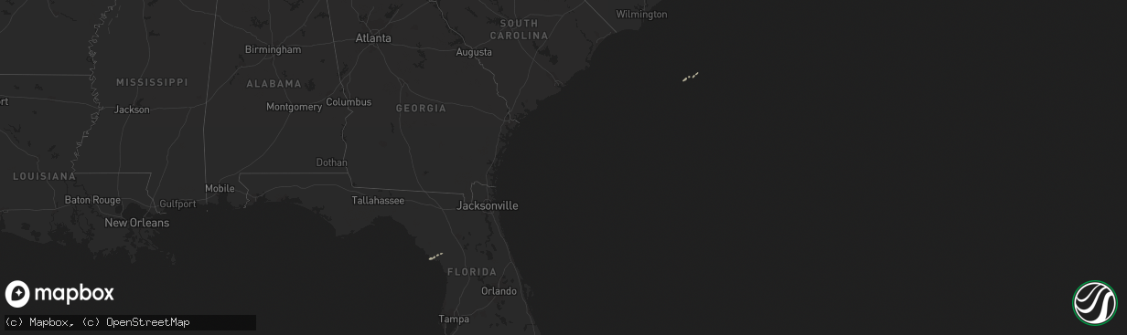 Hail map on December 8, 2017