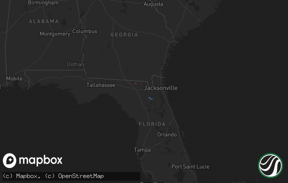 Hail map preview on 12-08-2021