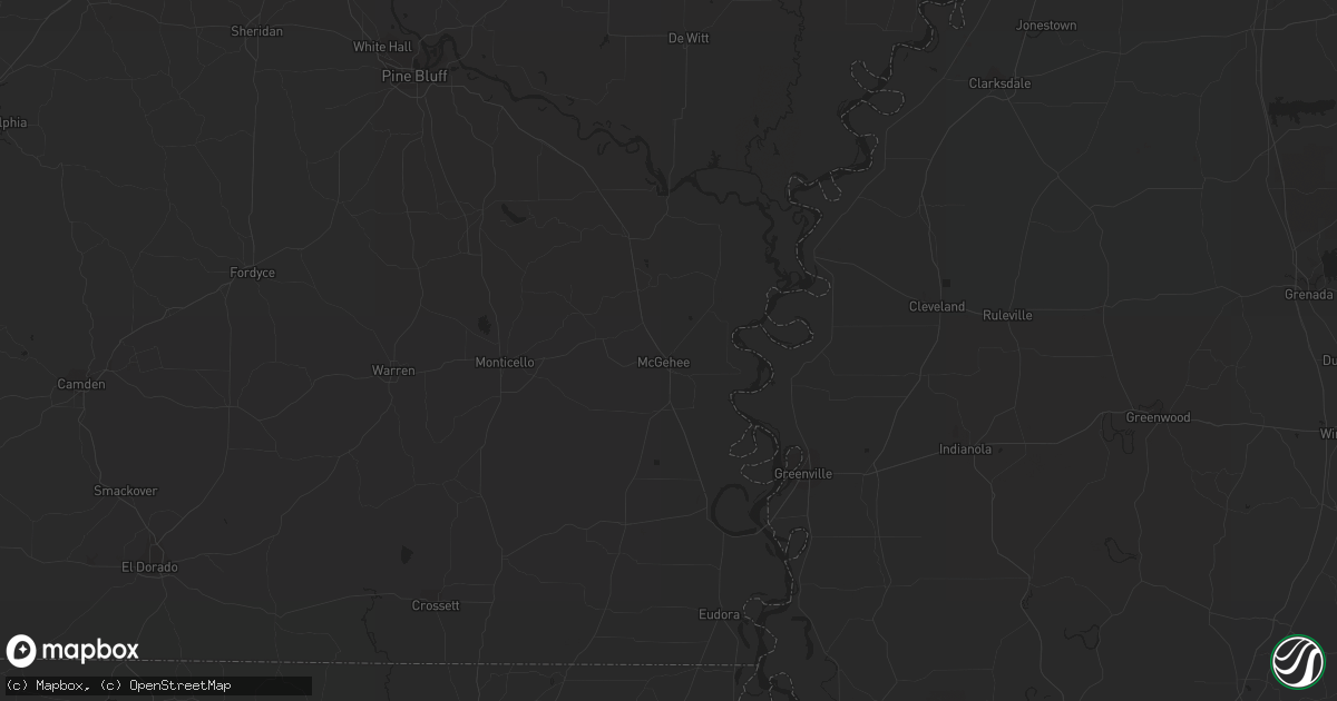 Hail map in Athens, TX on December 9, 2012