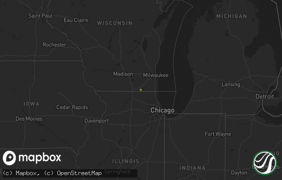 Hail map preview on 12-09-2020