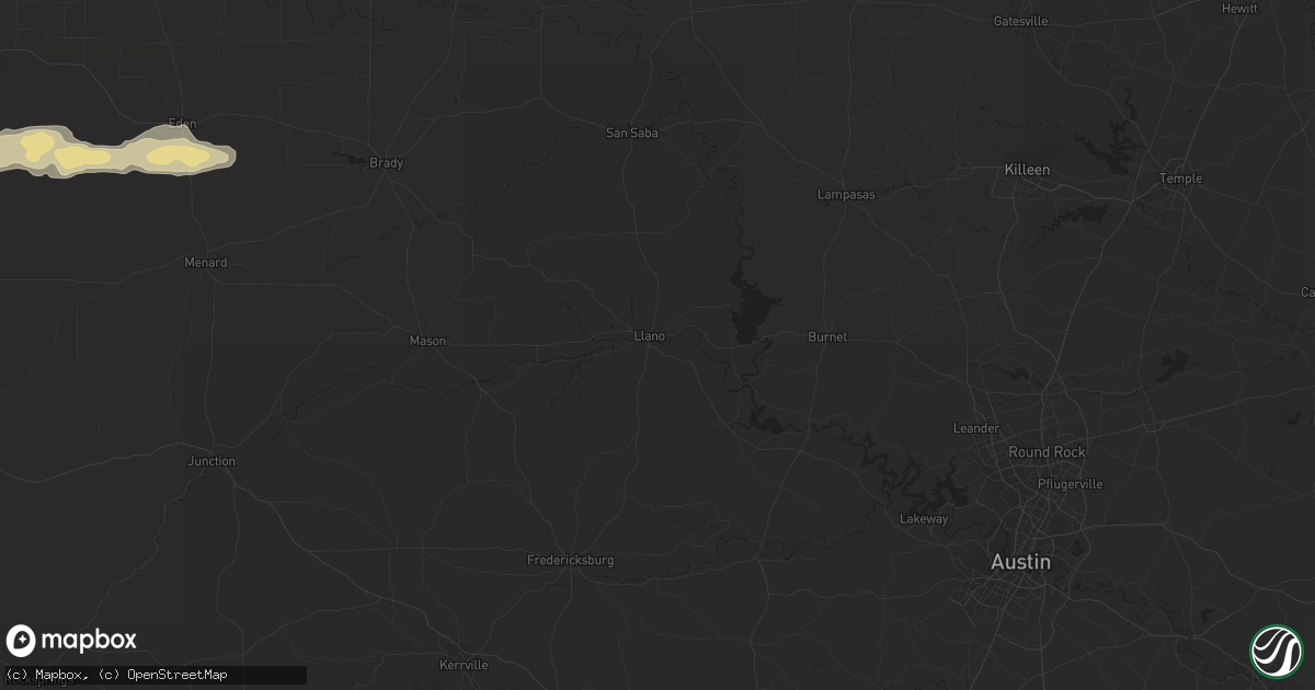 Hail map in La Vernia, TX on December 10, 2022