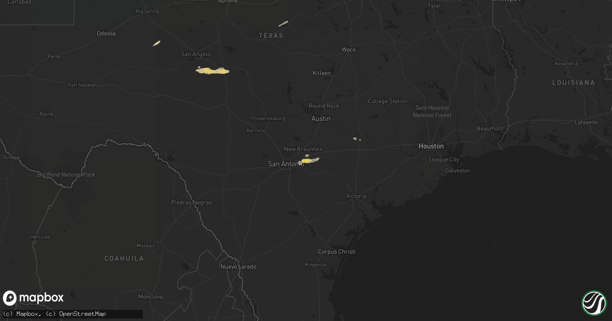Hail map on December 10, 2022