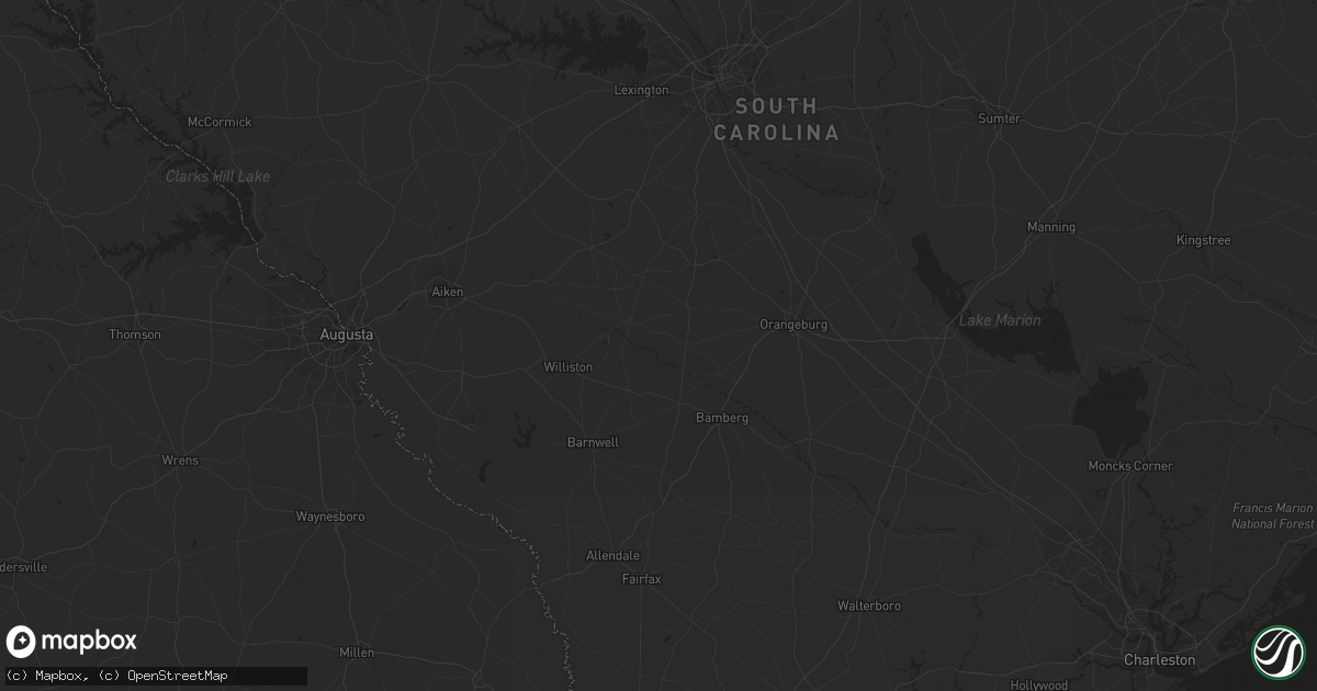 Hail map in Garner, NC on December 10, 2023