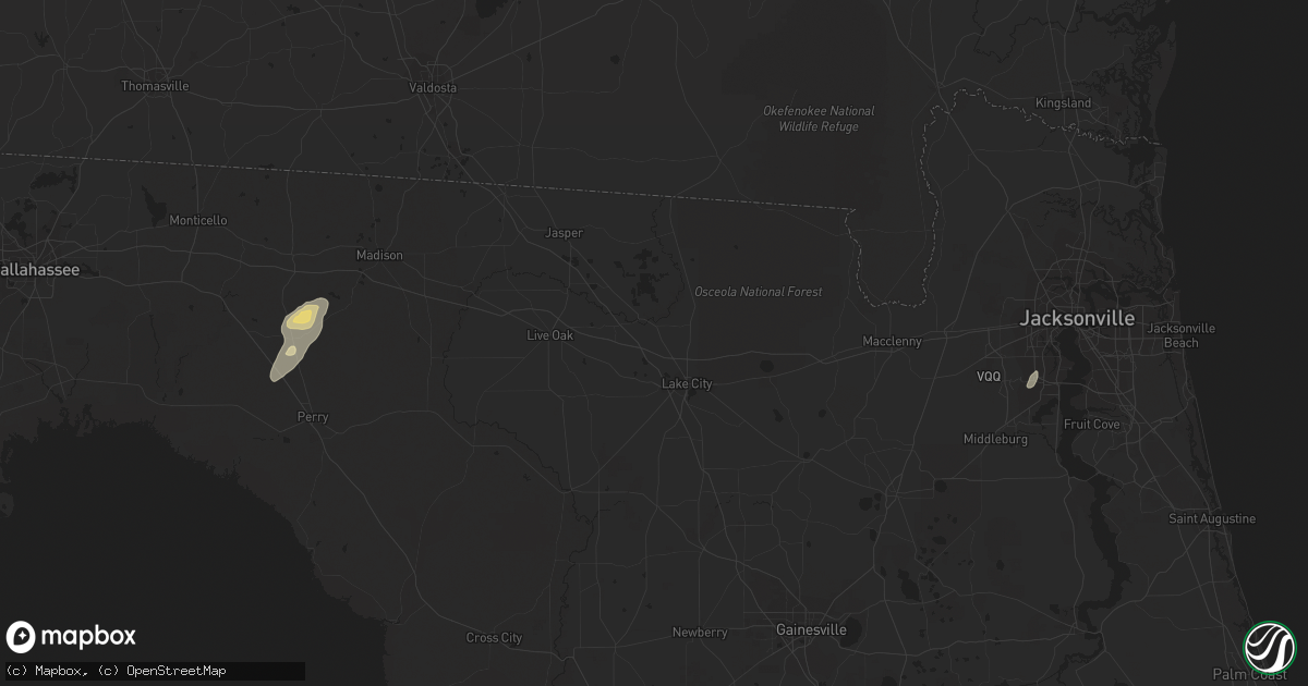 Hail map in Perry, FL on December 11, 2011