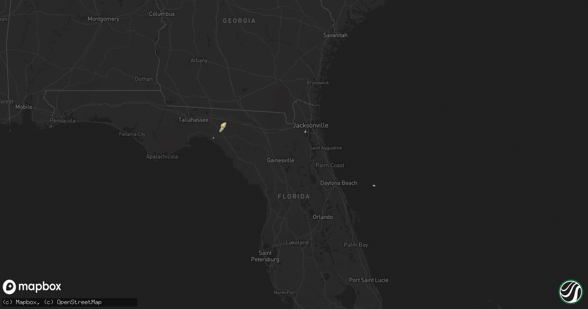 Hail map on December 11, 2011