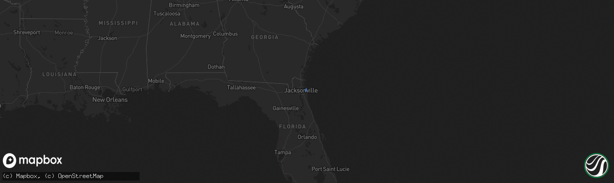 Hail map on December 11, 2024