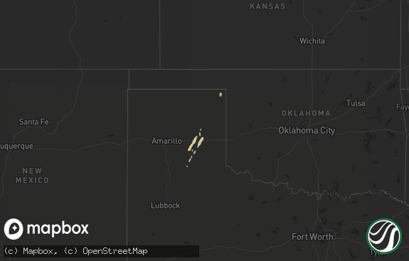 Hail map preview on 12-12-2015