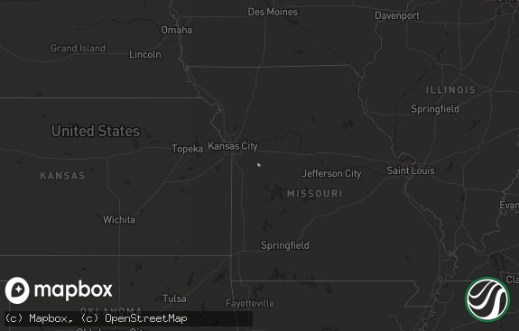 Hail map preview on 12-13-2011