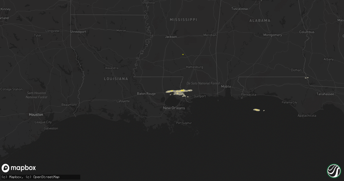 Hail map on December 13, 2016