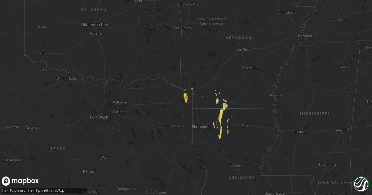 Hail map on December 13, 2018