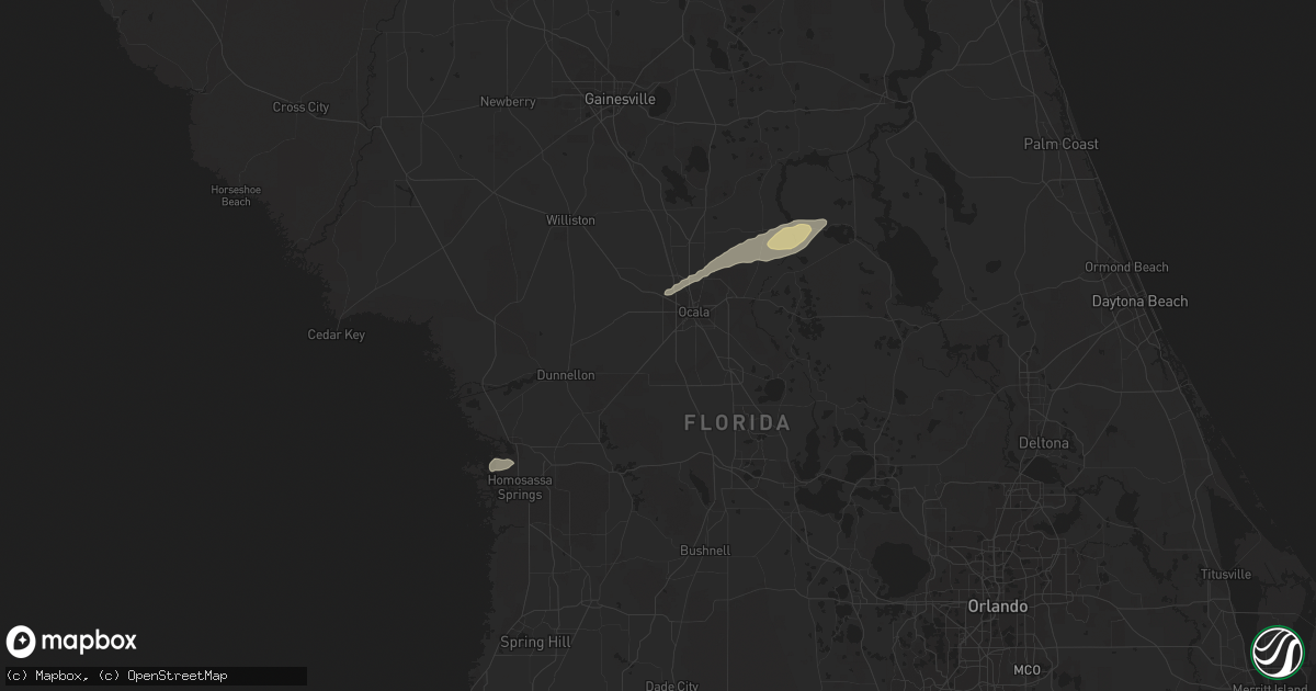 Hail map in Crystal River, FL on December 14, 2013