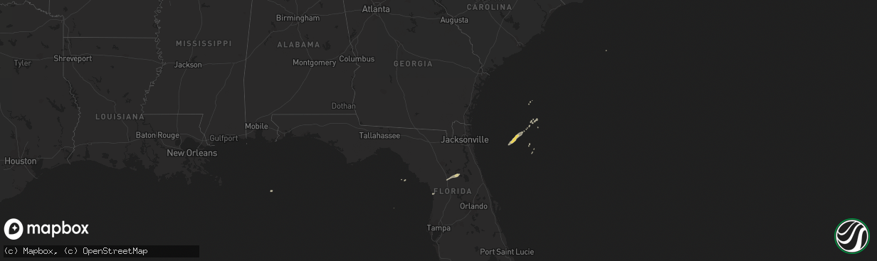 Hail map on December 14, 2013
