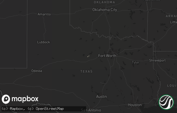 Hail map preview on 12-15-2011