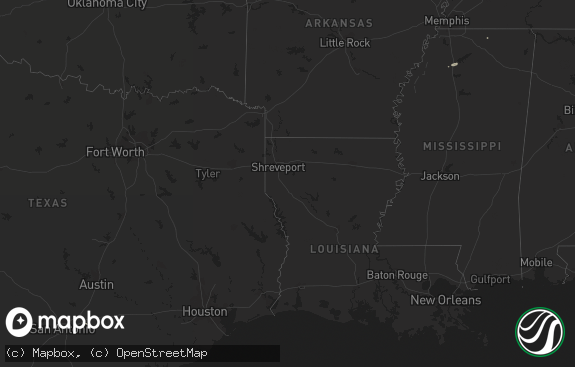 Hail map preview on 12-15-2012