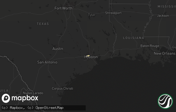 Hail map preview on 12-15-2015