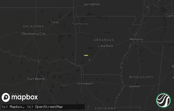 Hail map preview on 12-16-2021