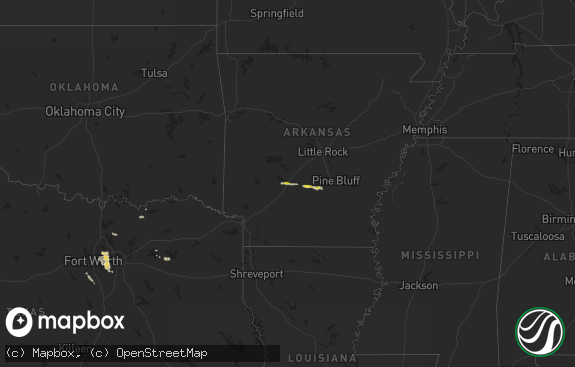 Hail map preview on 12-16-2024