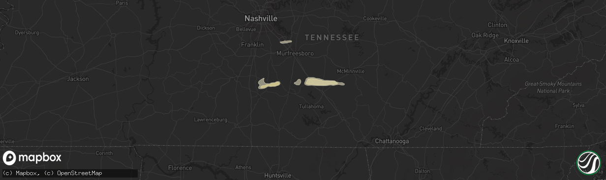 Hail map in Wartrace, TN on December 17, 2012