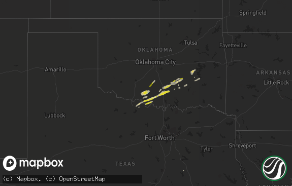 Hail map preview on 12-17-2021