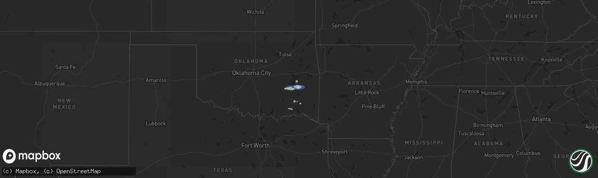 Hail map on December 17, 2024