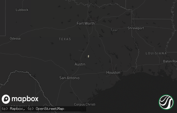 Hail map preview on 12-18-2014