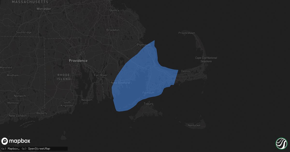 Hail map in Buzzards Bay, MA on December 18, 2023