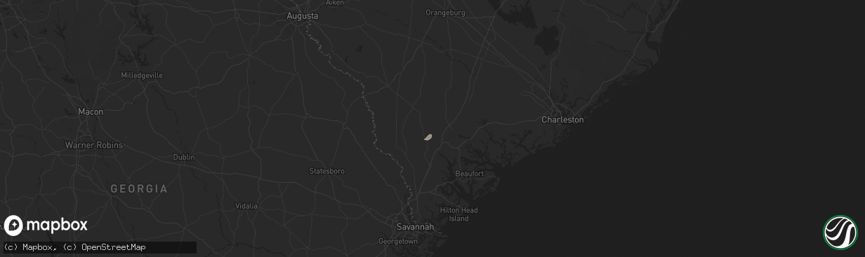 Hail map in Early Branch, SC on December 18, 2024