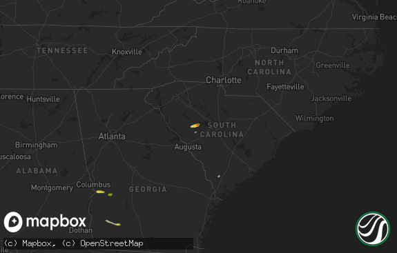 Hail map preview on 12-18-2024