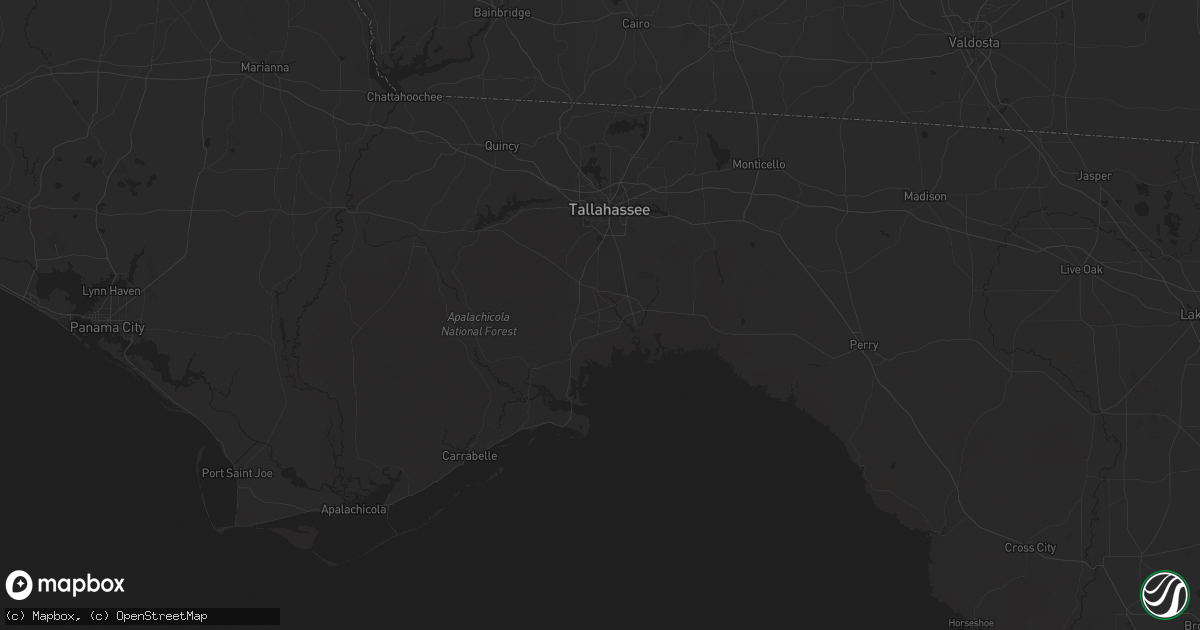 Hail map in Crawfordville, FL on December 18, 2025