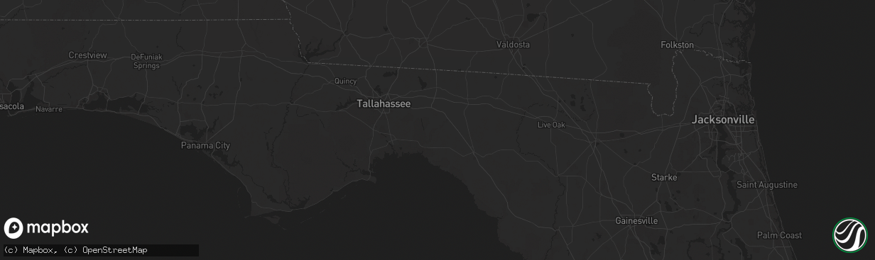 Hail map in Lamont, FL on December 18, 2025