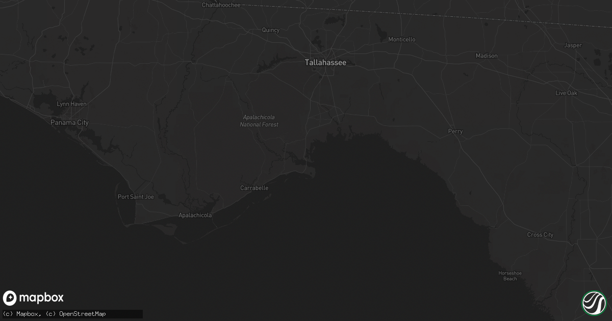 Hail map in Panacea, FL on December 18, 2025