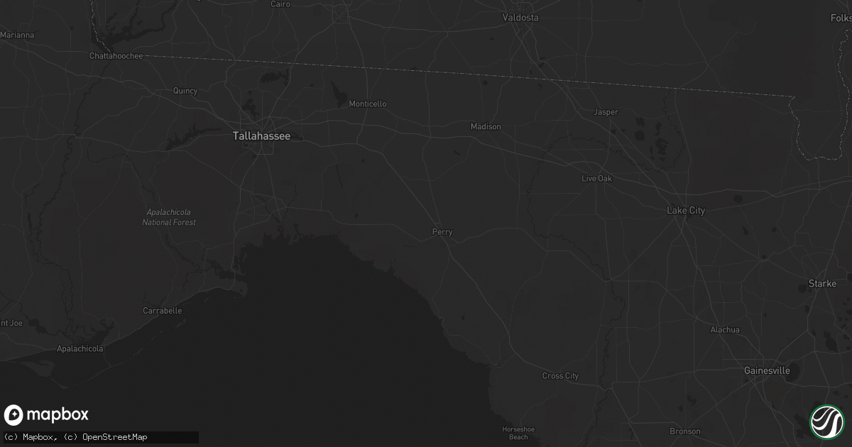 Hail map in Perry, FL on December 18, 2025