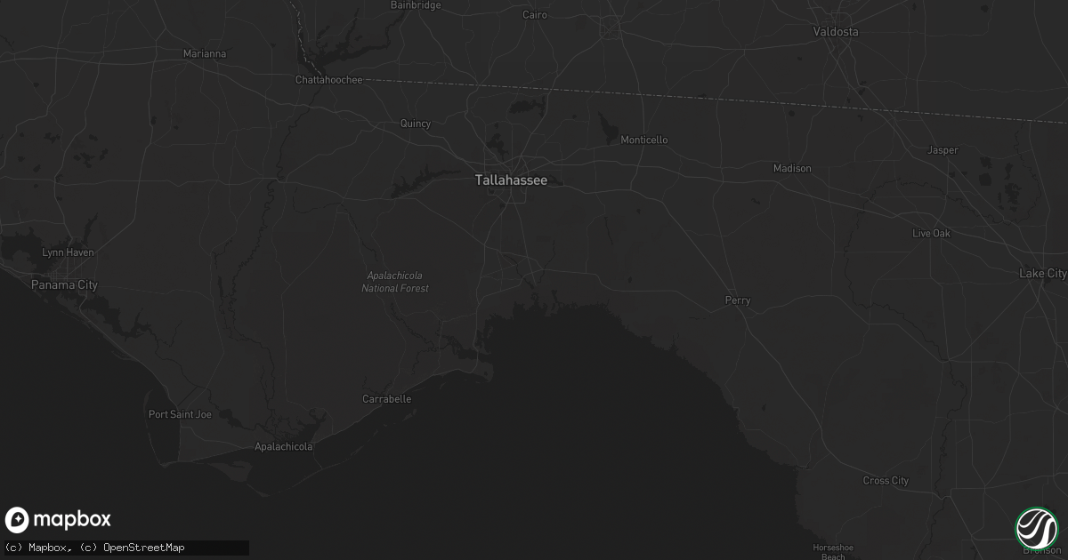 Hail map in Saint Marks, FL on December 18, 2025