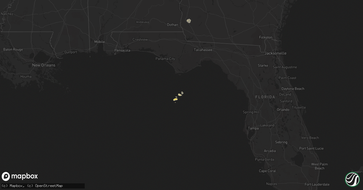 Hail map on December 18, 2025