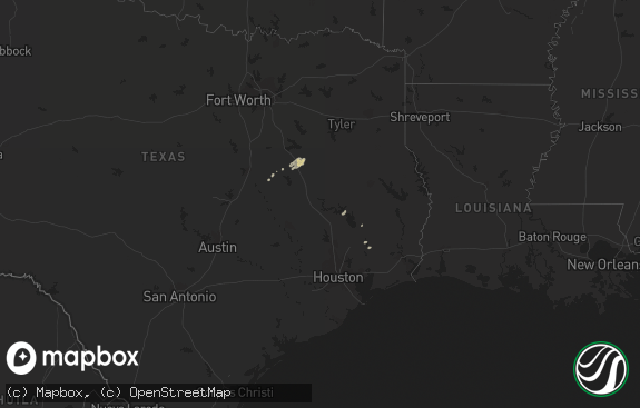 Hail map preview on 12-19-2011
