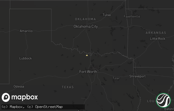 Hail map preview on 12-20-2015