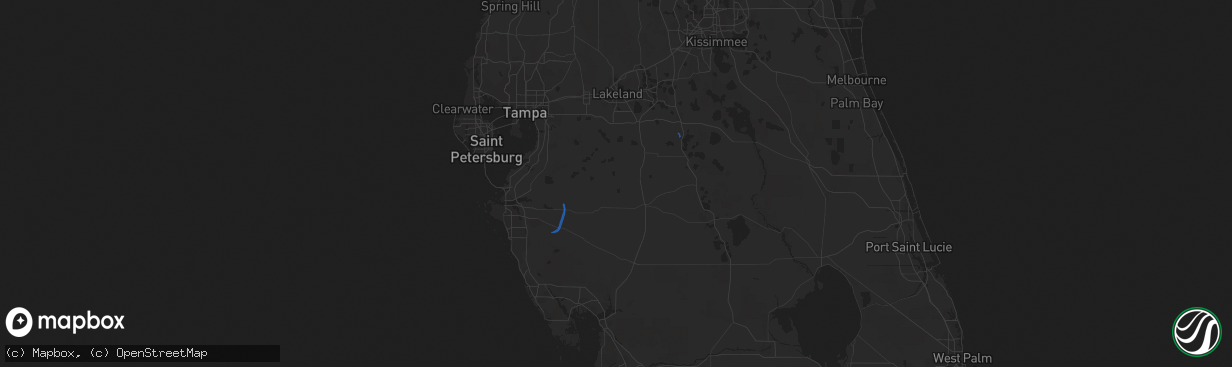 Hail map in Lake Wales, FL on December 20, 2018