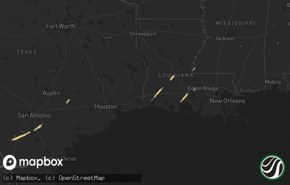 Hail map preview on 12-21-2013