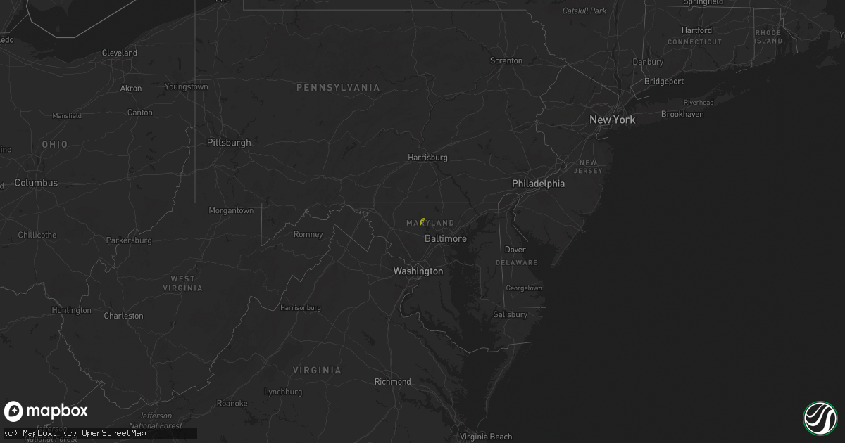 Hail map on December 21, 2018