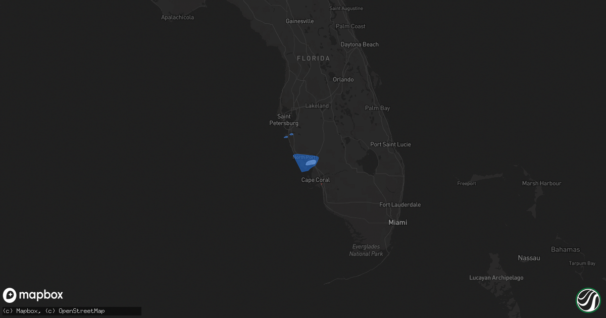 Hail map on December 21, 2021
