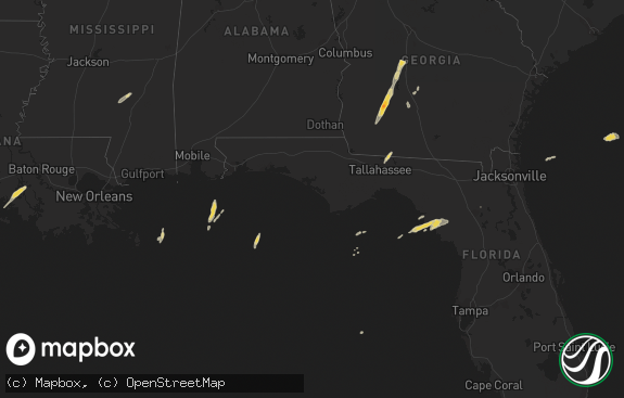 Hail map preview on 12-22-2014