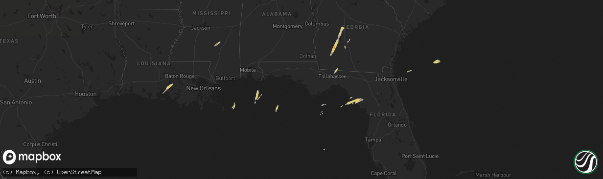 Hail map on December 22, 2014