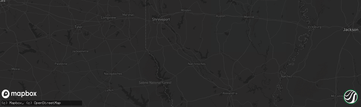 Hail map in Brookston, TX on December 22, 2015