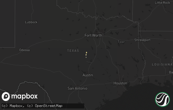 Hail map preview on 12-23-2012