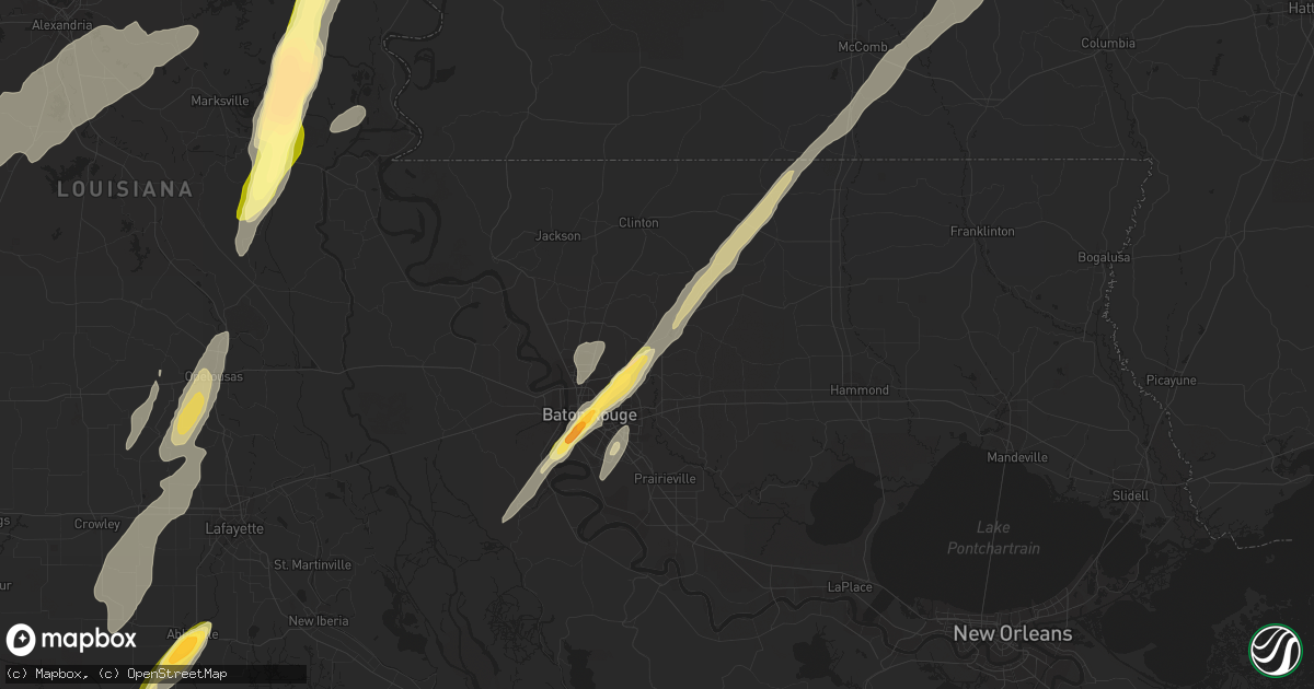 Hail map in Greenwell Springs, LA on December 23, 2014