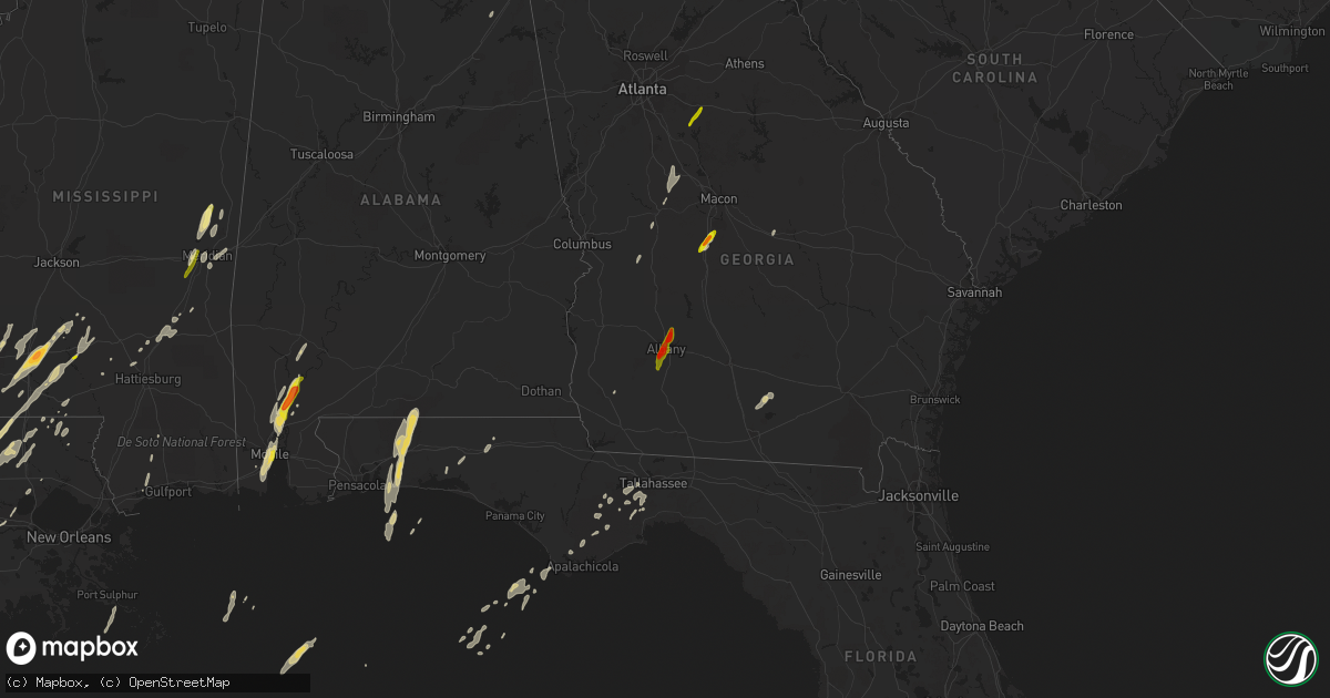 Hail map on December 23, 2014